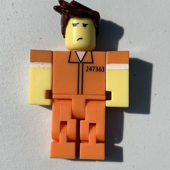 ROBLOX Inmate 3-inch Mini Figure NO HANDCUFFS Or Digital Codes Included - Picture 1 of 3